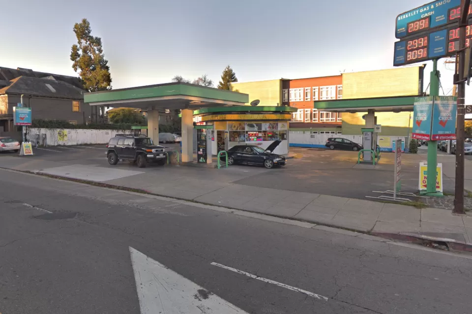 Corner lot gas station